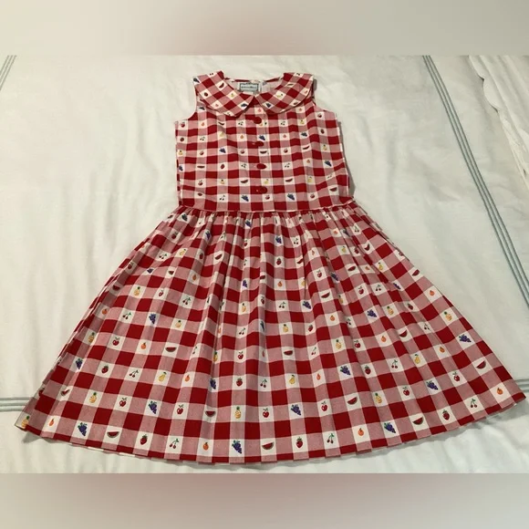 90s gingham dress 90s Gingham Baby Pink & White Mini Dress